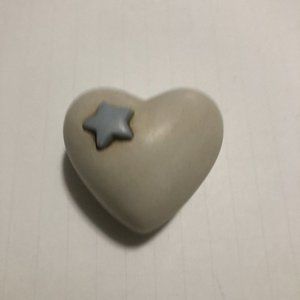 egan megntic heart made in italy 2”  Paper Weight Collectors Item Split In 2